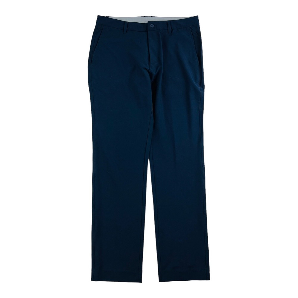 FootJoy FJ Navy Blue Polyester Spandex Flat Front Golf Pants Mens Size 35X32‎
